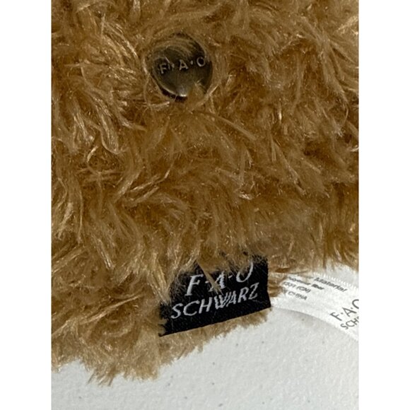 FAO Schwartz Bunny Rabbit Teddy Bear Stuffed Animal Toy Kids Plush Easter Brown - Picture 9 of 11